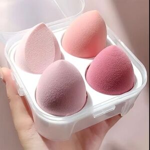 4pcs Makeup Blenders Set with Storage Box